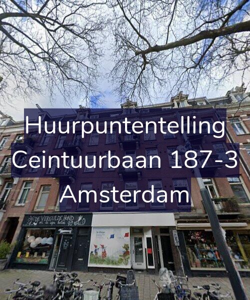 Foto gevel Huurpuntentelling voor Ceintuurbaan 187-3, Amsterdam