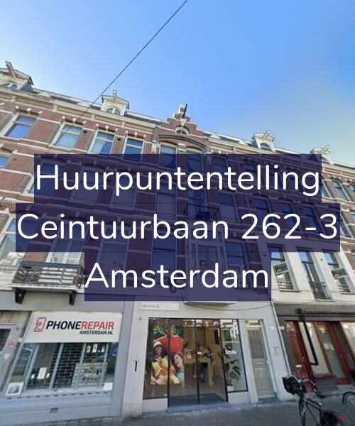 Foto gevel Huurpuntentelling voor Ceintuurbaan 262-3, Amsterdam
