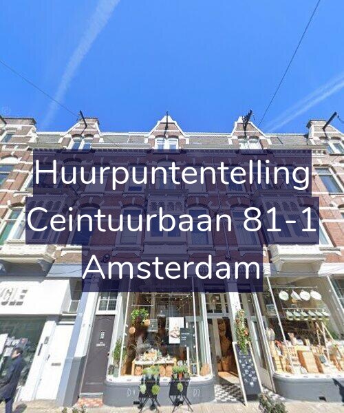 Foto gevel Huurpuntentelling voor Ceintuurbaan 81-1, Amsterdam