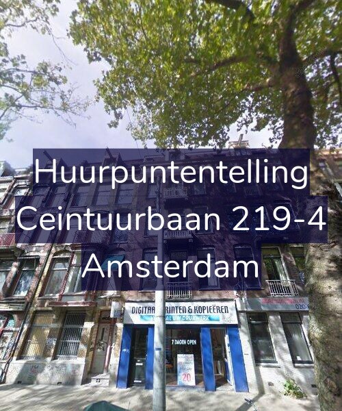 Foto gevel Huurpuntentelling voor Ceintuurbaan 219-4, Amsterdam