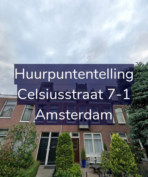 Foto gevel Huurpuntentelling voor Celsiusstraat 7-1, Amsterdam
