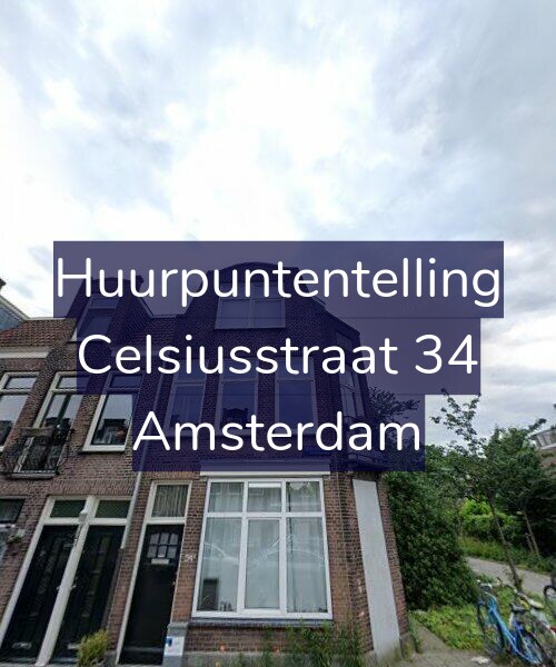 Foto gevel Huurpuntentelling voor Celsiusstraat 34, Amsterdam