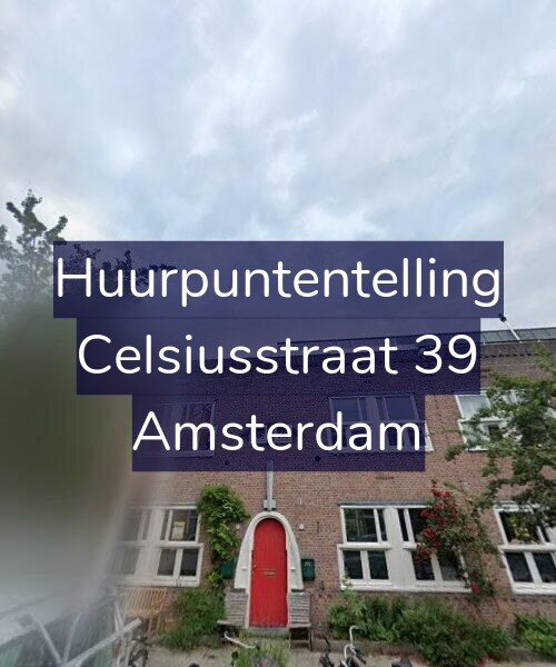Foto gevel Huurpuntentelling voor Celsiusstraat 39, Amsterdam