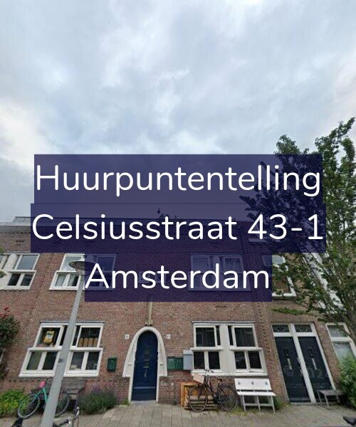 Foto gevel Huurpuntentelling voor Celsiusstraat 43-1, Amsterdam