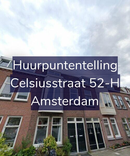 Foto gevel Huurpuntentelling voor Celsiusstraat 52-H, Amsterdam