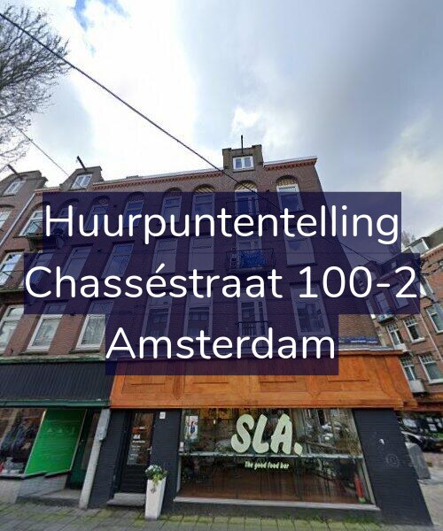 Foto gevel Huurpuntentelling voor Chasséstraat 100-2, Amsterdam