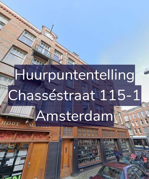 Foto gevel Huurpuntentelling voor Chasséstraat 115-1, Amsterdam