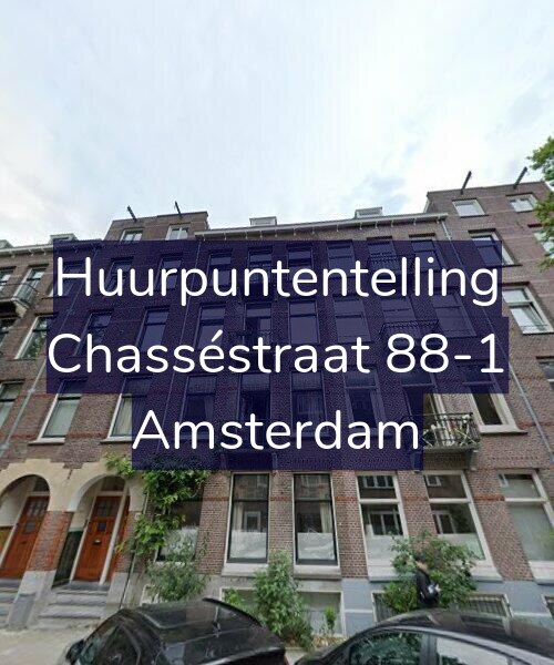 Foto gevel Huurpuntentelling voor Chasséstraat 88-1, Amsterdam