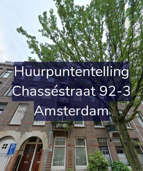 Foto gevel Huurpuntentelling voor Chasséstraat 92-3, Amsterdam