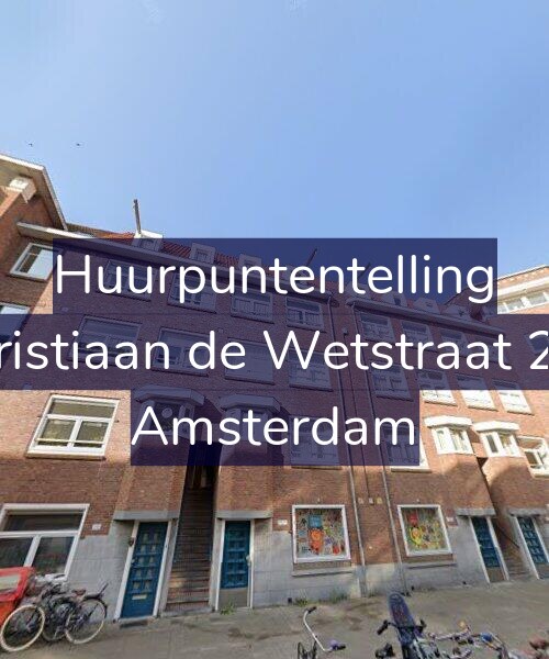 Foto gevel Huurpuntentelling voor Christiaan de Wetstraat 254, Amsterdam