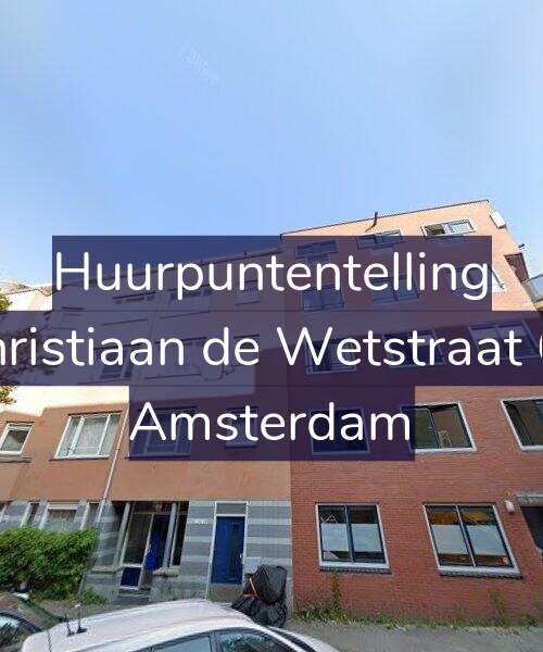 Foto gevel Huurpuntentelling voor Christiaan de Wetstraat 66, Amsterdam