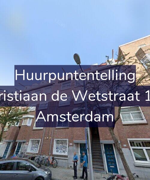 Foto gevel Huurpuntentelling voor Christiaan de Wetstraat 186, Amsterdam
