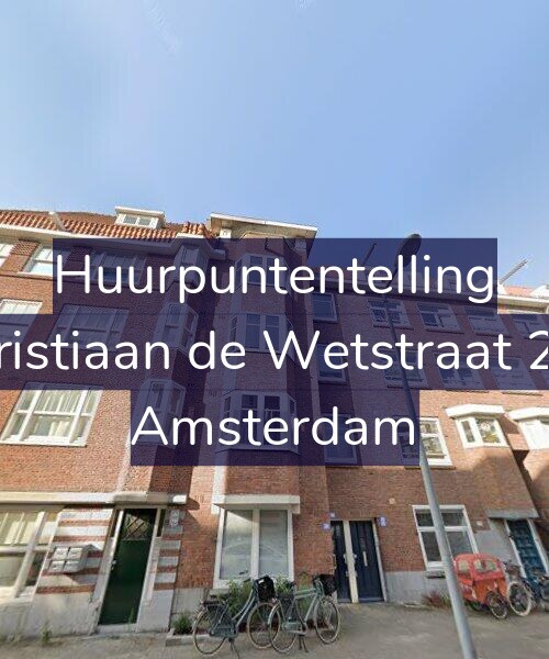 Foto gevel Huurpuntentelling voor Christiaan de Wetstraat 262, Amsterdam