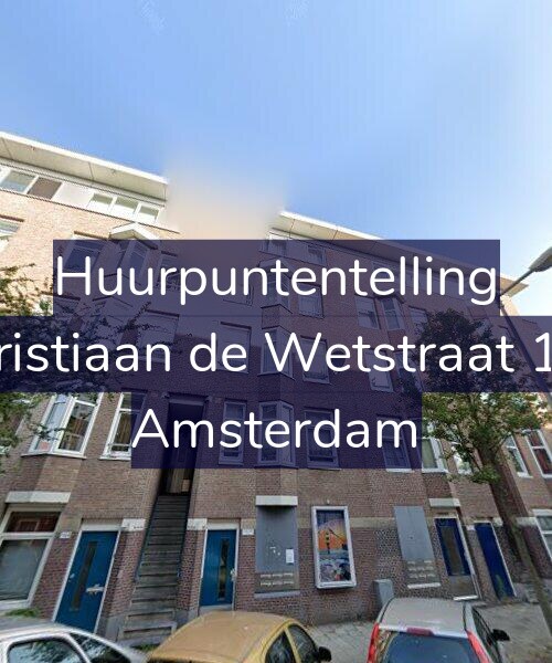 Foto gevel Huurpuntentelling voor Christiaan de Wetstraat 140, Amsterdam