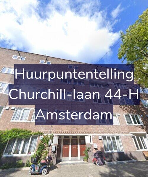 Foto gevel Huurpuntentelling voor Churchill-laan 44-H, Amsterdam