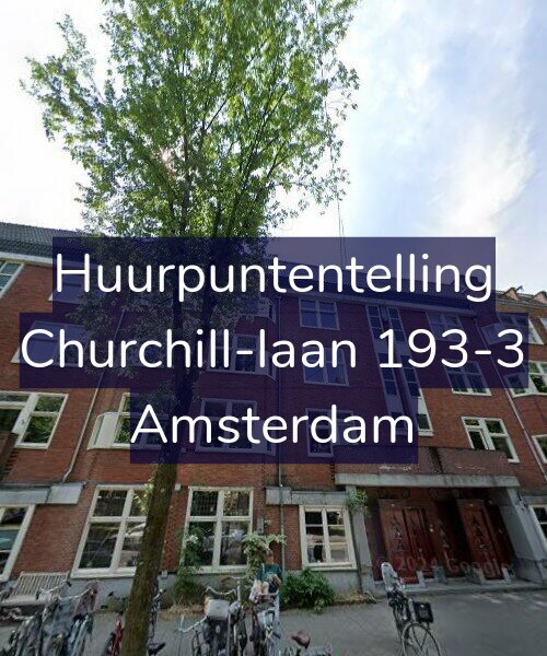Foto gevel Huurpuntentelling voor Churchill-laan 193-3, Amsterdam