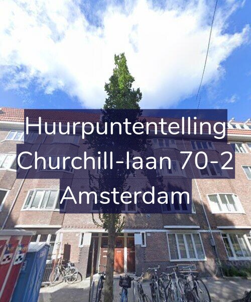 Foto gevel Huurpuntentelling voor Churchill-laan 70-2, Amsterdam