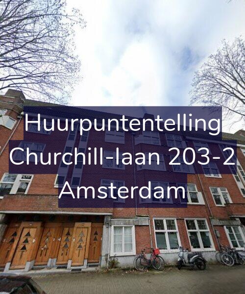 Foto gevel Huurpuntentelling voor Churchill-laan 203-2, Amsterdam