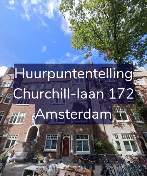 Foto gevel Huurpuntentelling voor Churchill-laan 172, Amsterdam