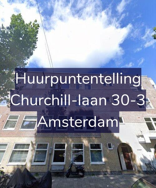 Foto gevel Huurpuntentelling voor Churchill-laan 30-3, Amsterdam