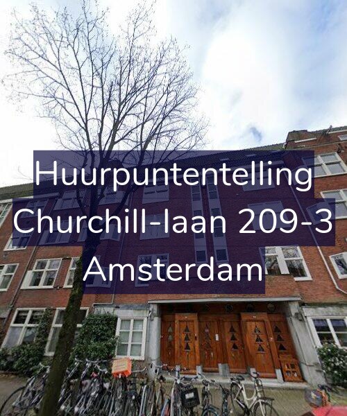 Foto gevel Huurpuntentelling voor Churchill-laan 209-3, Amsterdam