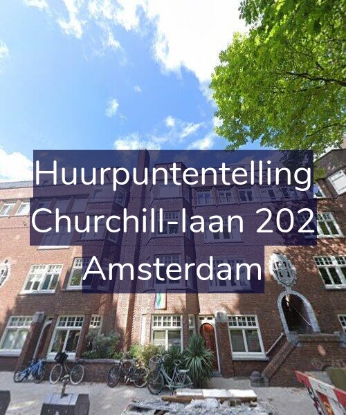 Foto gevel Huurpuntentelling voor Churchill-laan 202, Amsterdam
