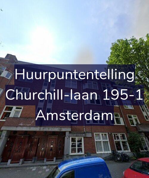 Foto gevel Huurpuntentelling voor Churchill-laan 195-1, Amsterdam
