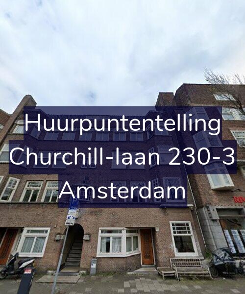 Foto gevel Huurpuntentelling voor Churchill-laan 230-3, Amsterdam