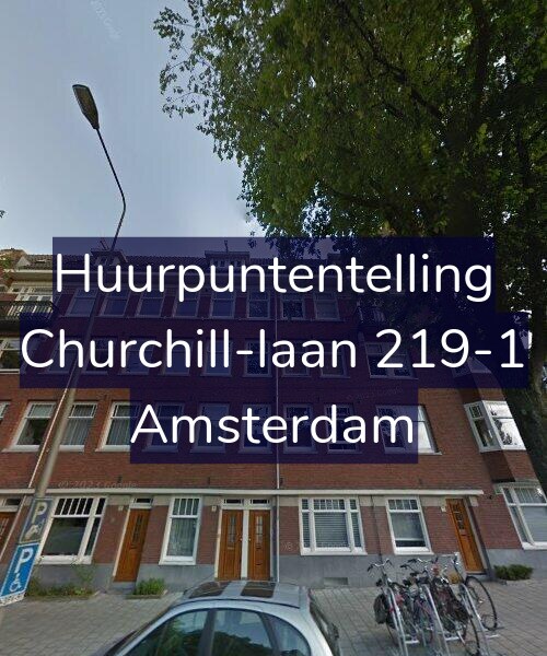 Foto gevel Huurpuntentelling voor Churchill-laan 219-1, Amsterdam