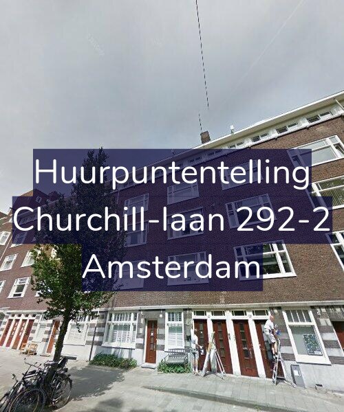 Foto gevel Huurpuntentelling voor Churchill-laan 292-2, Amsterdam