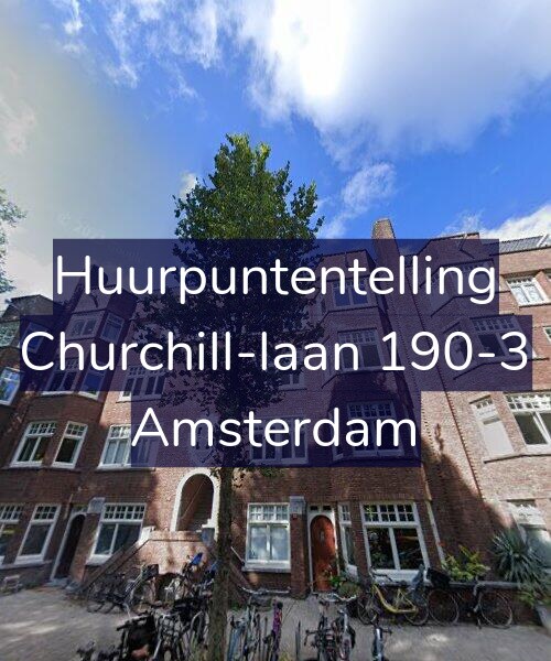 Foto gevel Huurpuntentelling voor Churchill-laan 190-3, Amsterdam