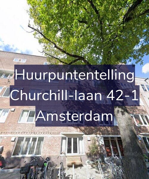 Foto gevel Huurpuntentelling voor Churchill-laan 42-1, Amsterdam