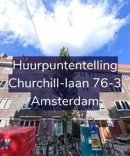 Foto gevel Huurpuntentelling voor Churchill-laan 76-3, Amsterdam