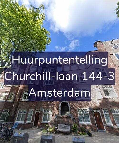 Foto gevel Huurpuntentelling voor Churchill-laan 144-3, Amsterdam