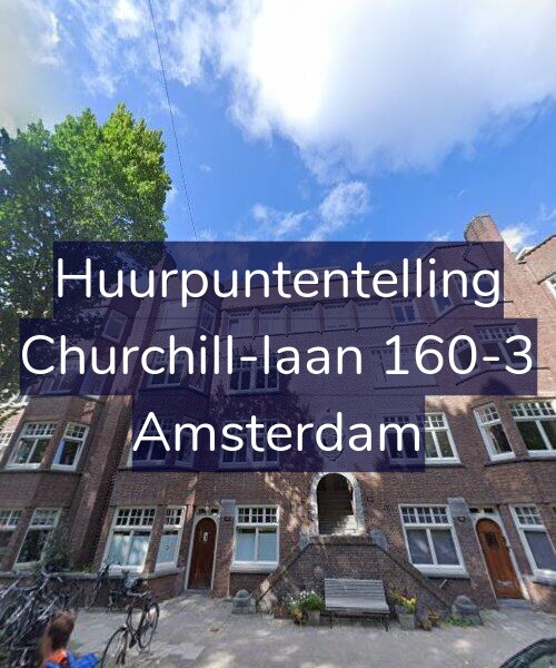 Foto gevel Huurpuntentelling voor Churchill-laan 160-3, Amsterdam