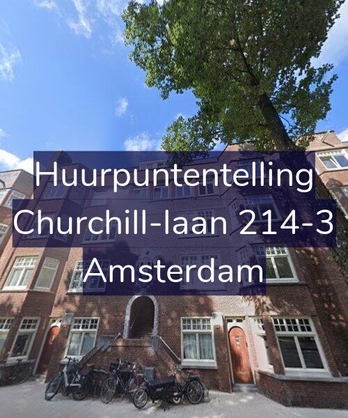 Foto gevel Huurpuntentelling voor Churchill-laan 214-3, Amsterdam