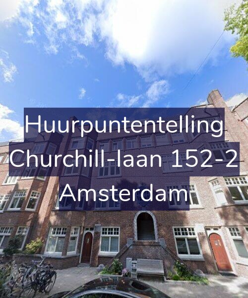 Foto gevel Huurpuntentelling voor Churchill-laan 152-2, Amsterdam