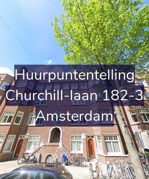 Foto gevel Huurpuntentelling voor Churchill-laan 182-3, Amsterdam