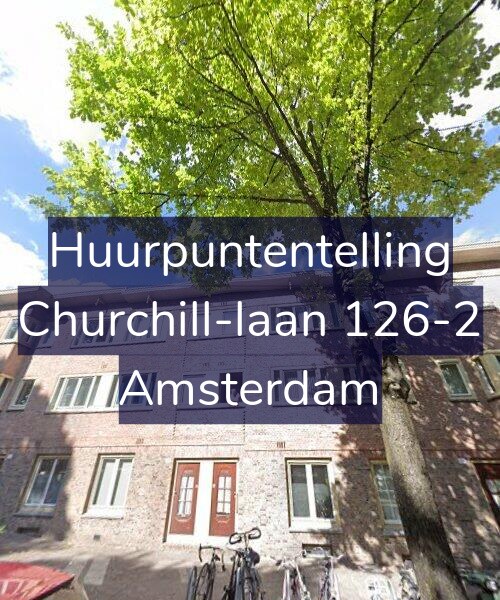 Foto gevel Huurpuntentelling voor Churchill-laan 126-2, Amsterdam