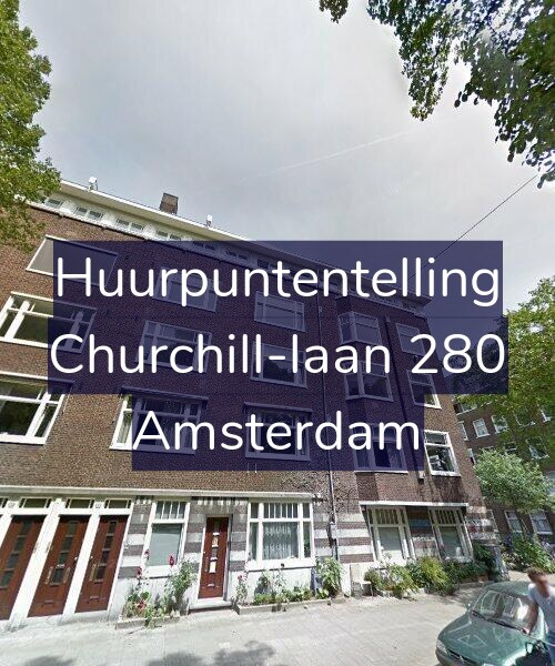 Foto gevel Huurpuntentelling voor Churchill-laan 280, Amsterdam
