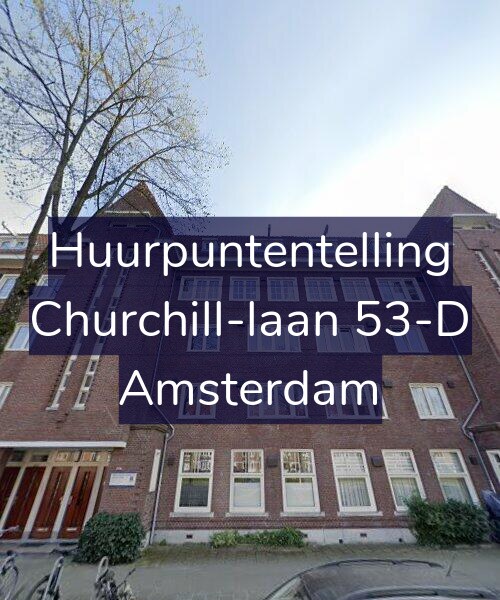 Foto gevel Huurpuntentelling voor Churchill-laan 53-D, Amsterdam