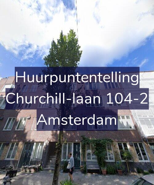 Foto gevel Huurpuntentelling voor Churchill-laan 104-2, Amsterdam
