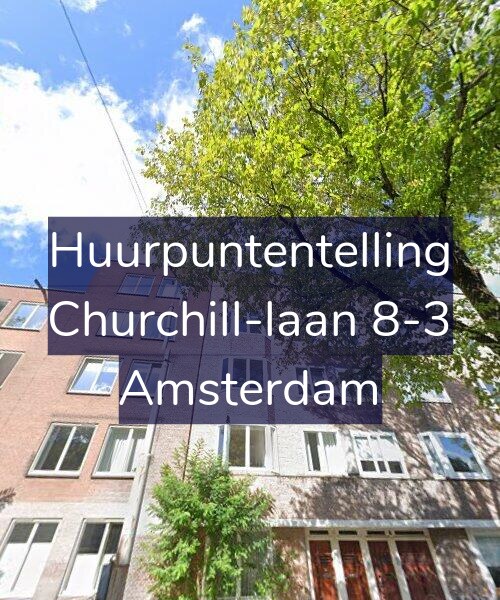 Foto gevel Huurpuntentelling voor Churchill-laan 8-3, Amsterdam