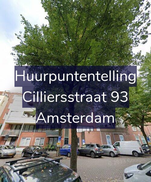 Foto gevel Huurpuntentelling voor Cilliersstraat 93, Amsterdam
