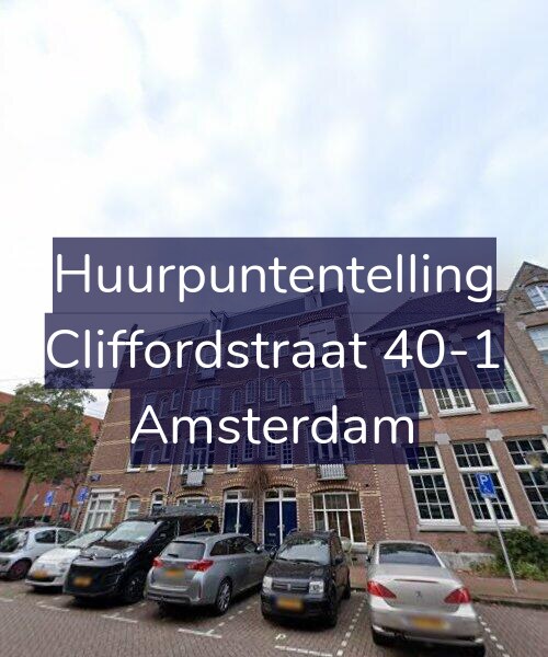 Foto gevel Huurpuntentelling voor Cliffordstraat 40-1, Amsterdam