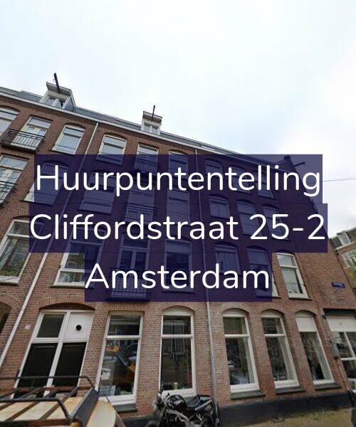 Foto gevel Huurpuntentelling voor Cliffordstraat 25-2, Amsterdam