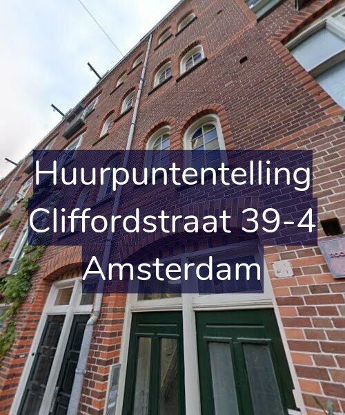 Foto gevel Huurpuntentelling voor Cliffordstraat 39-4, Amsterdam