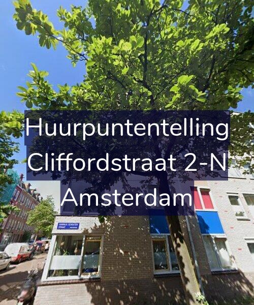 Foto gevel Huurpuntentelling voor Cliffordstraat 2-N, Amsterdam