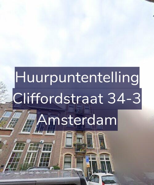 Foto gevel Huurpuntentelling voor Cliffordstraat 34-3, Amsterdam