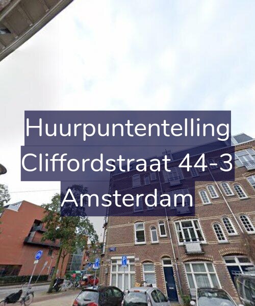 Foto gevel Huurpuntentelling voor Cliffordstraat 44-3, Amsterdam
